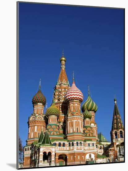 Moscow, Red Square, St Basil's Cathedral, Russia-Nick Laing-Mounted Photographic Print