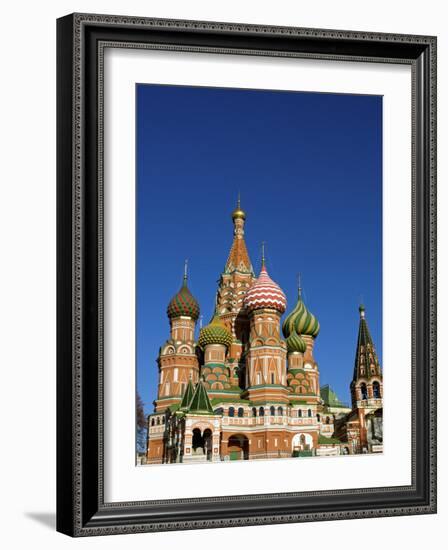 Moscow, Red Square, St Basil's Cathedral, Russia-Nick Laing-Framed Photographic Print