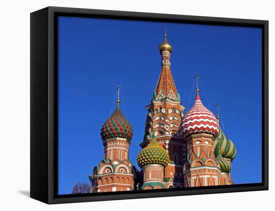 Moscow, Red Square, St Basil's Cathedral, Russia-Nick Laing-Framed Premier Image Canvas