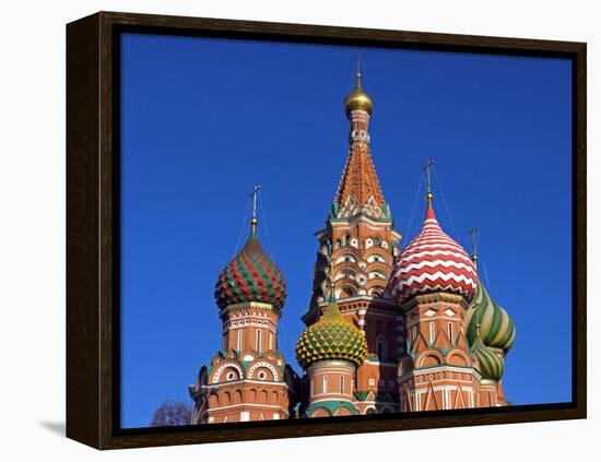 Moscow, Red Square, St Basil's Cathedral, Russia-Nick Laing-Framed Premier Image Canvas