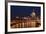 Moscow, Residential House Kotelnitscheskaja Nabereschnaja in Moscow, by Night-Catharina Lux-Framed Photographic Print