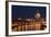 Moscow, Residential House Kotelnitscheskaja Nabereschnaja in Moscow, by Night-Catharina Lux-Framed Photographic Print