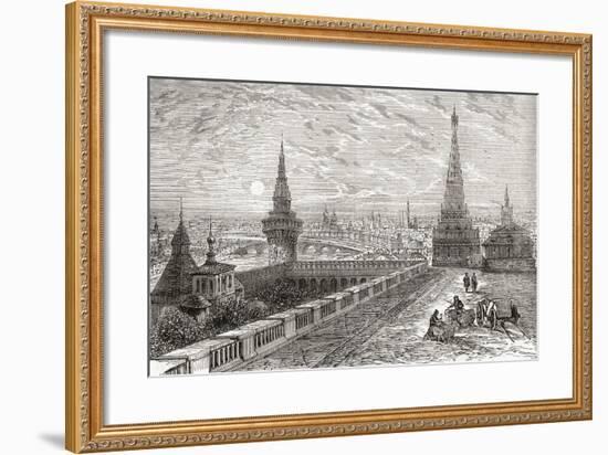 Moscow, Russia in the 19th Century. from the National Encyclopaedia, Published C.1890-null-Framed Giclee Print