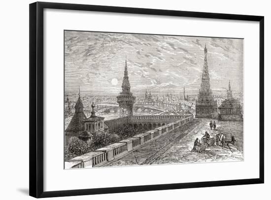 Moscow, Russia in the 19th Century. from the National Encyclopaedia, Published C.1890-null-Framed Giclee Print