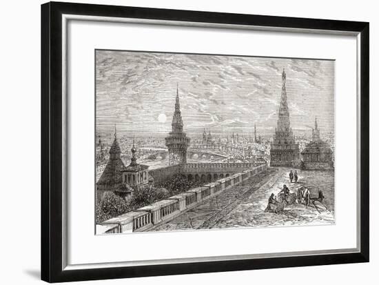 Moscow, Russia in the 19th Century. from the National Encyclopaedia, Published C.1890-null-Framed Giclee Print