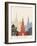 Moscow Skyline Poster-paulrommer-Framed Art Print