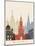 Moscow Skyline Poster-paulrommer-Mounted Art Print