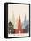 Moscow Skyline Poster-paulrommer-Framed Stretched Canvas