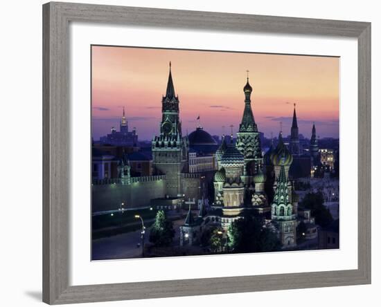 Moscow St Basils 1-Charles Bowman-Framed Photographic Print