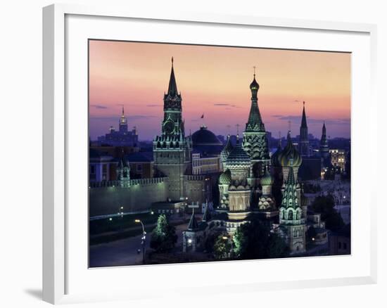 Moscow St Basils 1-Charles Bowman-Framed Photographic Print