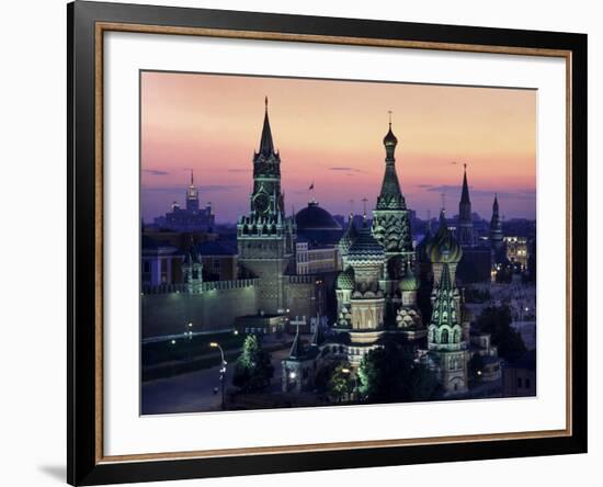 Moscow St Basils 1-Charles Bowman-Framed Photographic Print