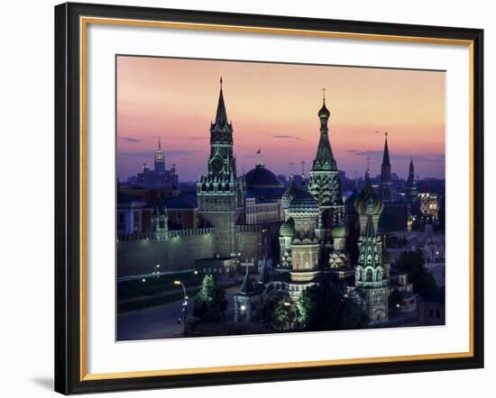 Moscow St Basils 1-Charles Bowman-Framed Photographic Print