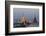 Moscow, Stalin Building, Red Square, Dusk-Catharina Lux-Framed Photographic Print