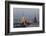 Moscow, Stalin Building, Red Square, Dusk-Catharina Lux-Framed Photographic Print