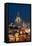 Moscow, Stalin Building, Red Square, Dusk-Catharina Lux-Framed Premier Image Canvas