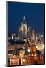 Moscow, Stalin Building, Red Square, Dusk-Catharina Lux-Mounted Photographic Print