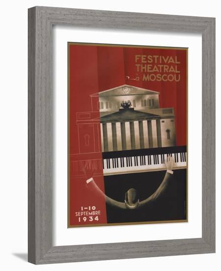 Moscow Theater-null-Framed Giclee Print