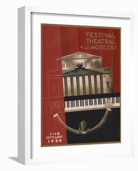 Moscow Theater-null-Framed Giclee Print