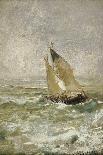 A Sailing Boat in a Choppy Sea-Mose Bianchi-Giclee Print