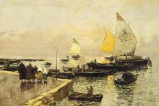 Coal Boats in Chioggia-Mose Bianchi-Giclee Print