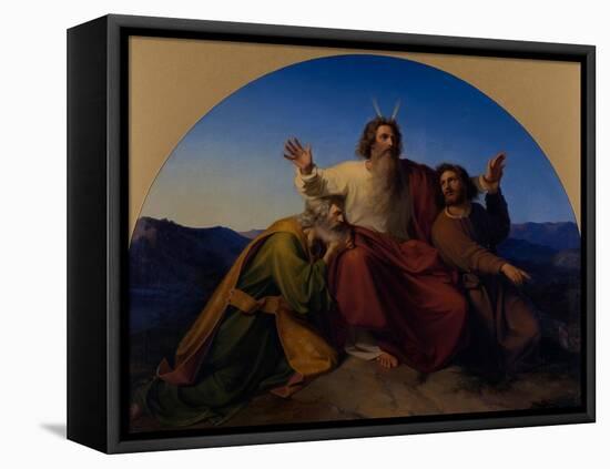 Moses, Aaron and Hur, 1837-Alexander Heubel-Framed Premier Image Canvas