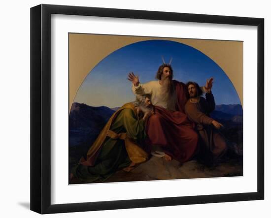 Moses, Aaron and Hur, 1837-Alexander Heubel-Framed Giclee Print