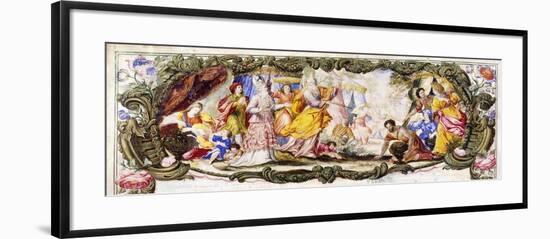 Moses, Aaron and the Children of Israel in the Wilderness Gathering Manna, C.1600-1630-null-Framed Giclee Print