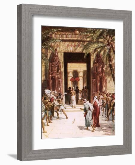 Moses and Aaron before Pharaoh-William Brassey Hole-Framed Giclee Print