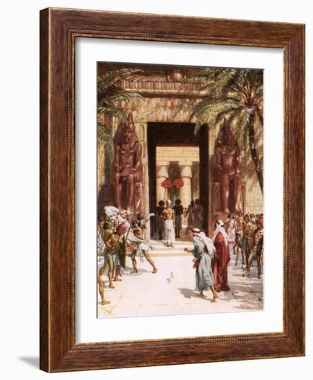 Moses and Aaron before Pharaoh-William Brassey Hole-Framed Giclee Print