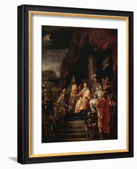 Moses and Jethro, C.1655-56-Ferdinand Bol-Framed Giclee Print