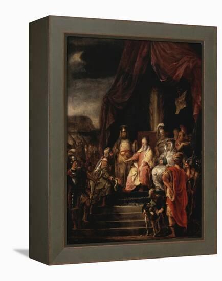 Moses and Jethro, C.1655-56-Ferdinand Bol-Framed Premier Image Canvas