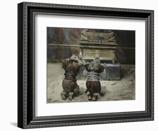 Moses and Joshua in the Tabernacle-James Tissot-Framed Giclee Print