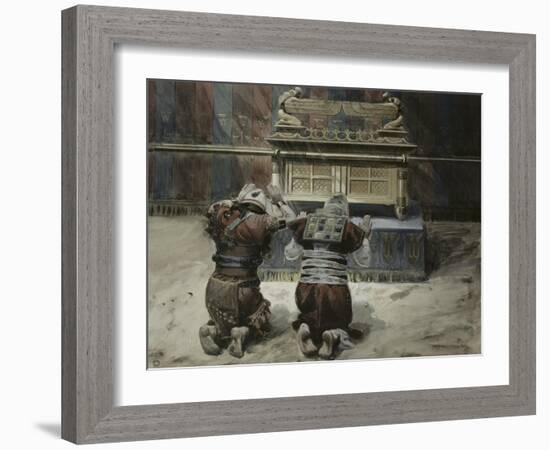 Moses and Joshua in the Tabernacle-James Tissot-Framed Giclee Print