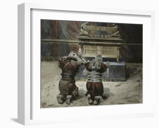 Moses and Joshua in the Tabernacle-James Tissot-Framed Giclee Print