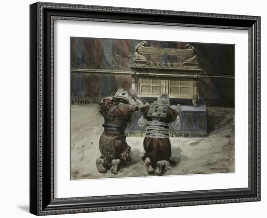 Moses and Joshua in the Tabernacle-James Tissot-Framed Giclee Print