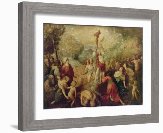 Moses and the Brazen Serpent, 1898-Augustus Edwin John-Framed Giclee Print