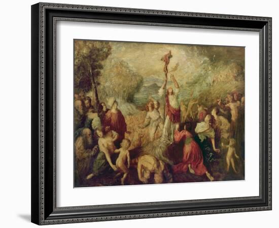 Moses and the Brazen Serpent, 1898-Augustus Edwin John-Framed Giclee Print