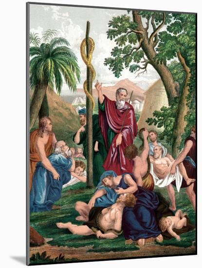 Moses and the Brazen Serpent, C1860-null-Mounted Giclee Print