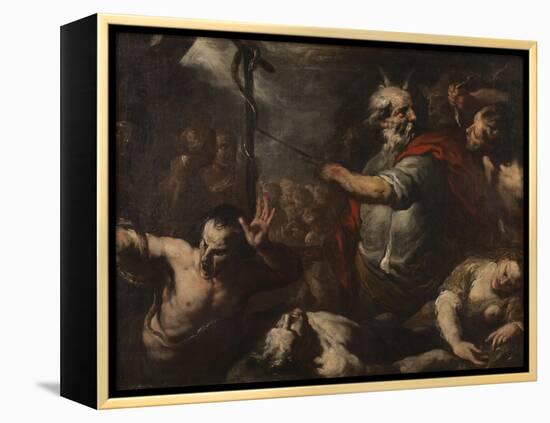Moses and the Brazen Serpent-Italian School-Framed Premier Image Canvas