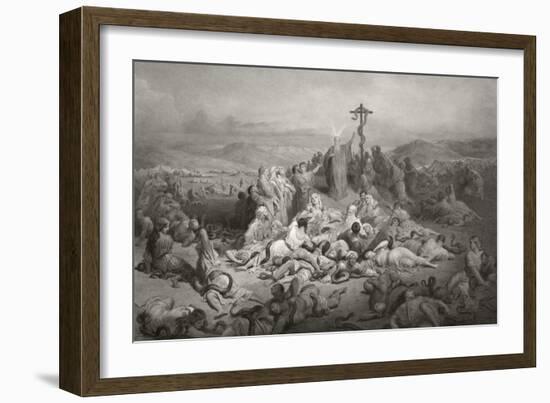 Moses and the Brazen Serpent-null-Framed Giclee Print