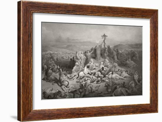 Moses and the Brazen Serpent-null-Framed Giclee Print