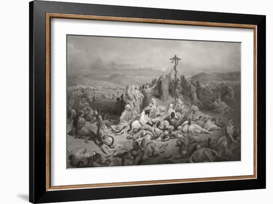 Moses and the Brazen Serpent-null-Framed Giclee Print