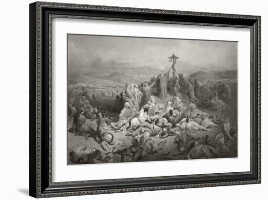 Moses and the Brazen Serpent-null-Framed Giclee Print