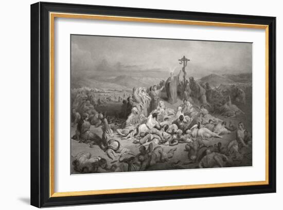 Moses and the Brazen Serpent-null-Framed Giclee Print