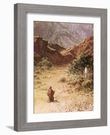 Moses and the Burning Bush-William Brassey Hole-Framed Giclee Print
