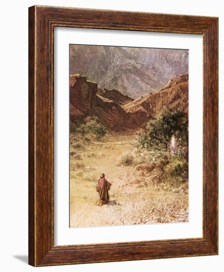 Moses and the Burning Bush-William Brassey Hole-Framed Giclee Print