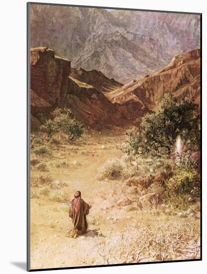 Moses and the Burning Bush-William Brassey Hole-Mounted Giclee Print