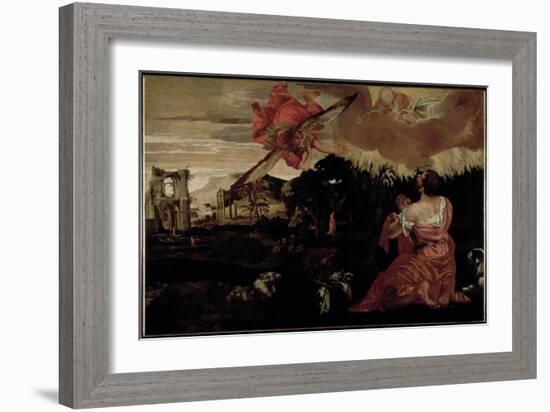 Moses and the Burning Bush-Paolo Veronese-Framed Giclee Print