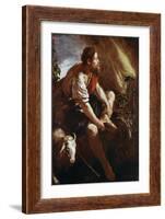 Moses Before a Burning Bush-Domenico Fetti-Framed Giclee Print