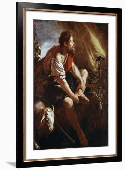 Moses before a Burning Bush-Domenico Fetti or Feti-Framed Giclee Print